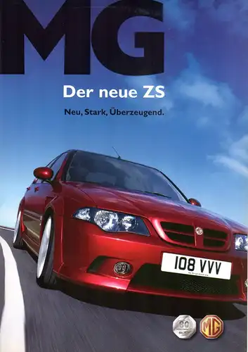 Prospekt MG " Der neue ZS " von 2004