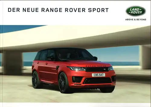 Prospekt / Katalog Der Neue Range Rover Sport