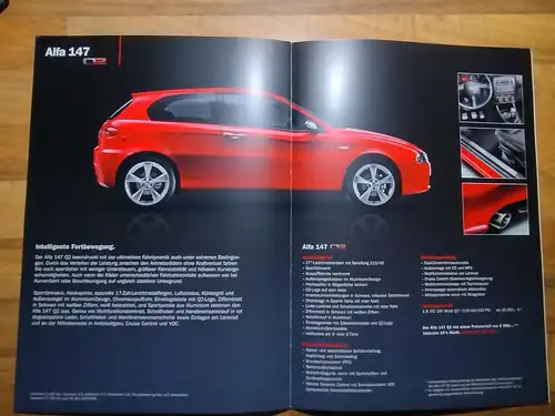 Prospekt Alfa 147 Sondermodell