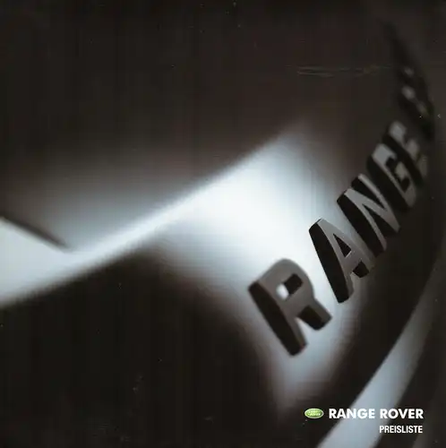 Prospekt / Preisliste Landrover Range Rover (von 2004) Land Rover