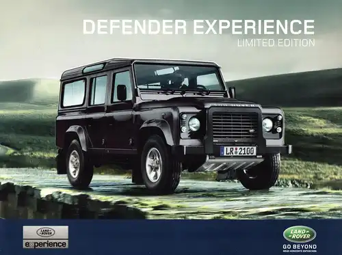 Prospekt Land Rover Defender Experience Limit Edition
