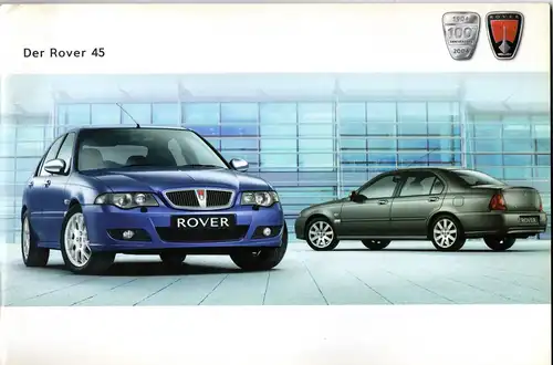 Prospekt/ Katalog  Der Rover 45 (von 2004)