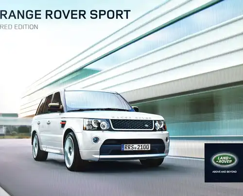 Prospekt Landrover "Range Rover Sport Red Edition" (Land Rover) von 2012