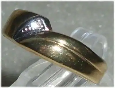 Ring aus 333er Gold mit Zirkonia  Gr. 54 Ø 17,2 mm neuwertig  (da3208)