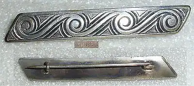 wunderschöne alte Brosche aus 800er Silber um 1920  (da4134)