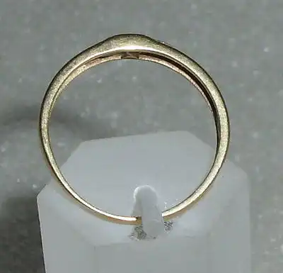 Ring aus 585er Gold mit kleinem Diamant, Gr. 53 Ø 16,9 mm (da4135)