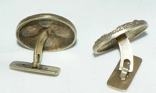 Hiddenseeschmuck Manschettenknöpfe 800er Silber vergoldet Thorhammer (da4312)