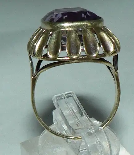 Ring aus 585er Gold mit Amethyst, Gr. 55/Ø 17,5 mm  (da4462)