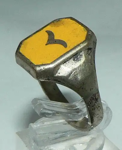 Original alter Ring Luftwaffe 2. WK, Gr. 64/Ø 20,4 mm  (da4453)