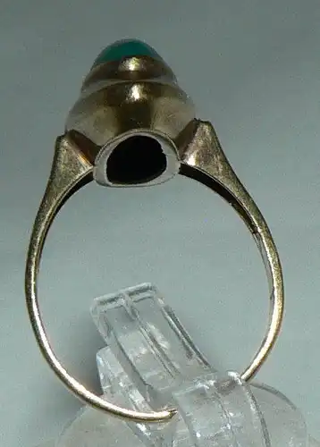 Ring aus 333er Gold mit Jade, Gr. 51/Ø 16,2 mm  (da4444)