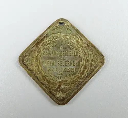 Medaille Medaille 25 Jahre Feuerwehr Bautzen 1891 (da4578)