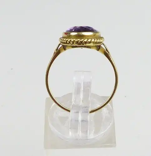 Ring aus 585er Gold mit Amethyst, Gr. 55/Ø 17,5 mm  (da4600)