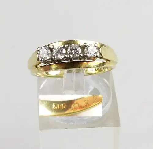 Ring aus 585er Gold mit Diamanten 0,32 ct., Gr. 55/Ø 17,5 mm  (da44169)