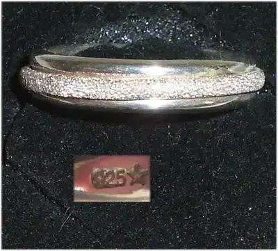 Ring aus 925er Silber mit Achat,  Gr. 53, Ø 16,9 mm  (da3695)