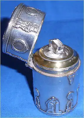 Toller Biedermeier Parfümflakon aus Silber (da3479)