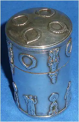 Toller Biedermeier Parfümflakon aus Silber (da3479)