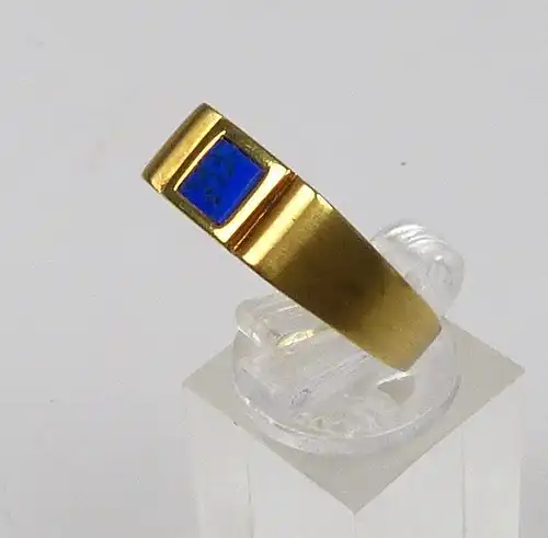 Ring aus 333er Gold mit Lapislazuli, Gr. 64/Ø 20,4 mm  (da4748)