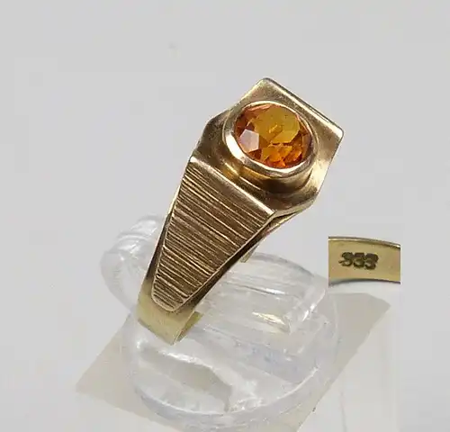 Ring aus 333er Gold mit Citrin, Gr. 55/Ø 17,5 mm  (da4747)