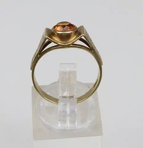Ring aus 333er Gold mit Citrin, Gr. 55/Ø 17,5 mm  (da4747)
