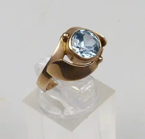 Ring aus 333er Gold mit Aquamarin, Gr. 56/Ø 17,8 mm  (da4746)