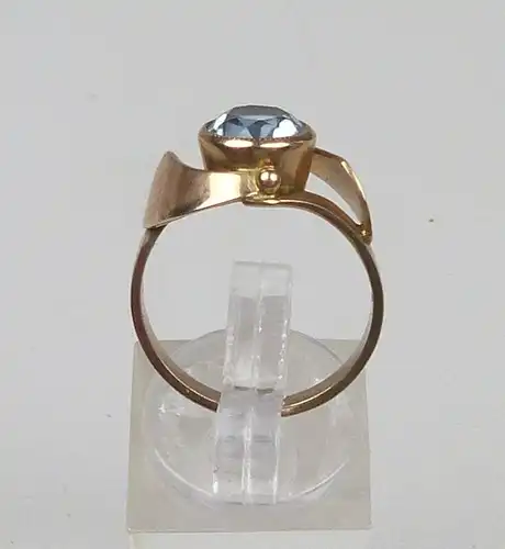 Ring aus 333er Gold mit Aquamarin, Gr. 56/Ø 17,8 mm  (da4746)