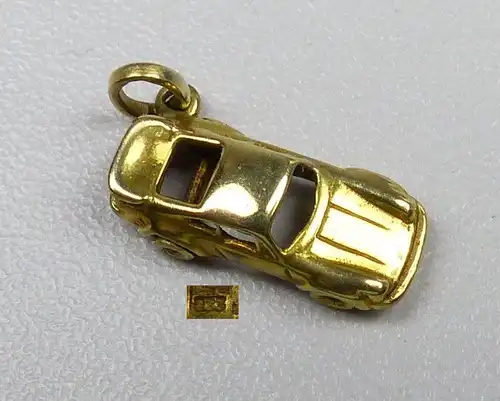 Porsche Anhänger aus 333er Gold  auch für Bettelarmband        (da4766)