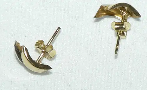 Ohrringe/Stecker aus 333er Weiß- und Gelbgold    (da4397)