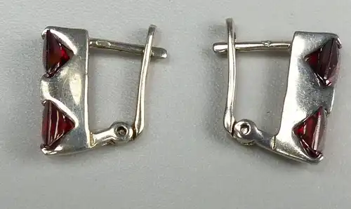 Ohrringe/Stecker aus 925er Silber mit Granate  (da4655)