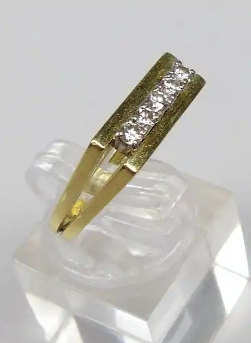 Ring aus 585er Gold mit Diamanten 0,25 ct., Gr. 54/Ø 17,2 mm  (da4884)