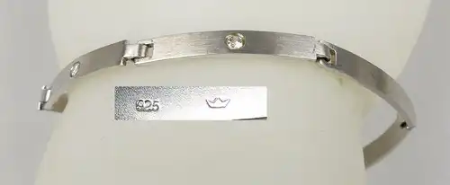 Armband aus 925er Silber mit weißen Steinen         (da4936)