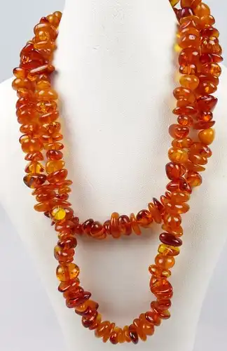 Kette aus Bernstein/Amber schöne Farbe   (da4965)