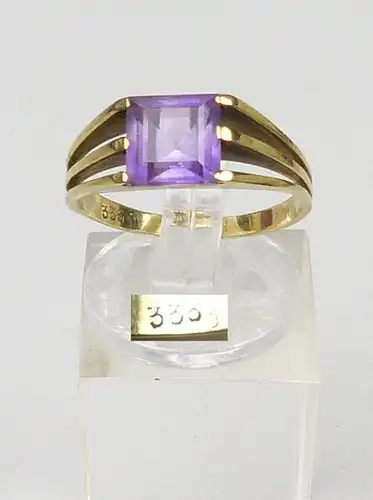Ring aus 333er Gold mit Amethyst, Gr. 55/Ø 17,5 mm  (da5051)