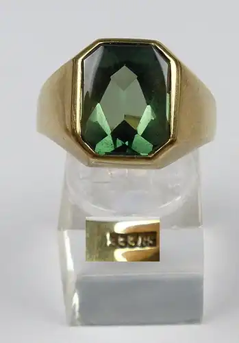 Herz-Ring aus 585er Gold mit roter Jade, Gr. 63/Ø 20 mm  (da5141)