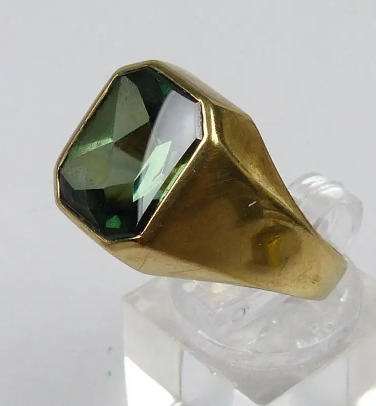 Herz-Ring aus 585er Gold mit roter Jade, Gr. 63/Ø 20 mm  (da5141) 2