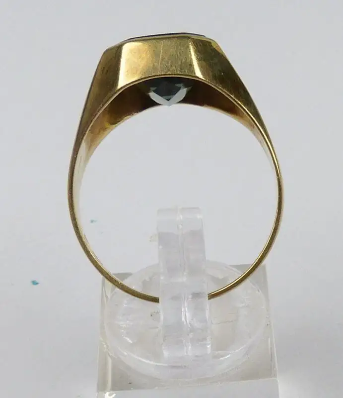 Herz-Ring aus 585er Gold mit roter Jade, Gr. 63/Ø 20 mm  (da5141) 3