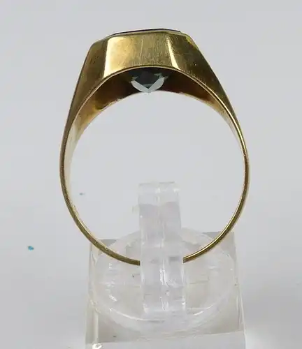 Herz-Ring aus 585er Gold mit roter Jade, Gr. 63/Ø 20 mm  (da5141)