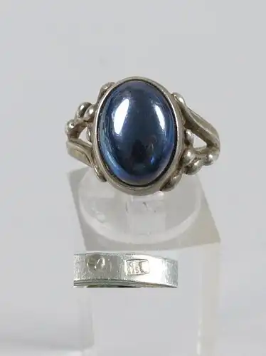 Ring aus 925er Silber mit Lapislazuli, Gr. 58/Ø 18,4 mm  (da5237)