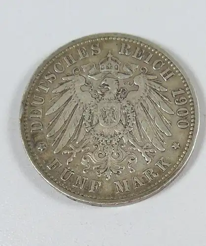 Baden 5 Mark 1900/G, Friedrich Grosherzog von Baden  (da5239)