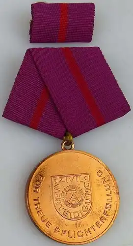 treue Pflichterfüllung in der Zivilverteidigung der DDR Bronze 1988-90 (AH279c)