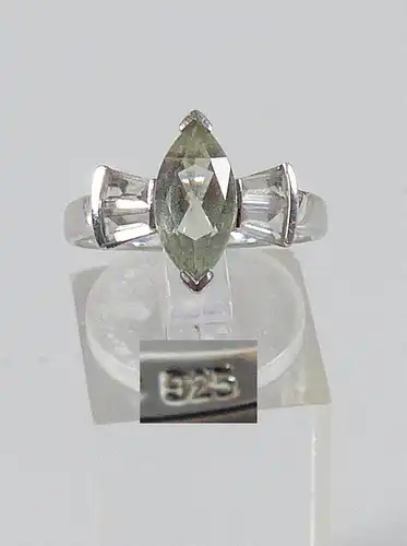 Ring aus 925er Silber mit Aquamarin, Gr. 55/Ø 17,5 mm  (da5212)