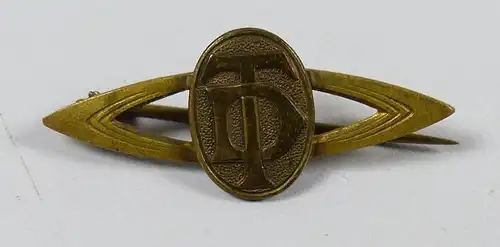 Sehr alter Pin/Abzeichen DT Deutscher Turnerbund um 1900    (da5334)