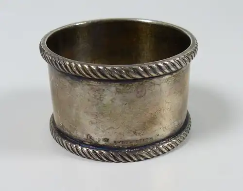 Serviettenring aus 800er Silber mit Monogramm M.W.  55 Gramm (da5264)