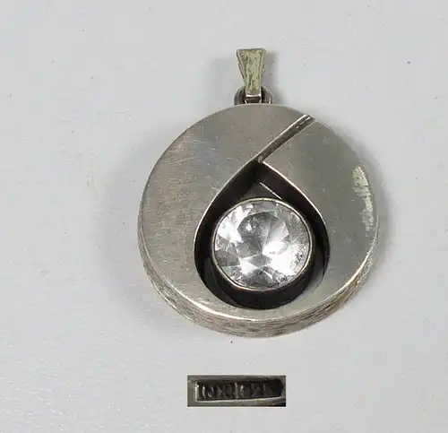 Anhänger aus 925 Silber signiert mit Bergkristall sehr schön     (da5257)