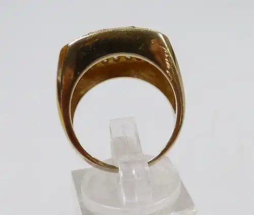 Ring 925 Silber vergoldet mit Zirkonia, Saphiren u. 3 Rubinen  Gr. 57  (c6902)