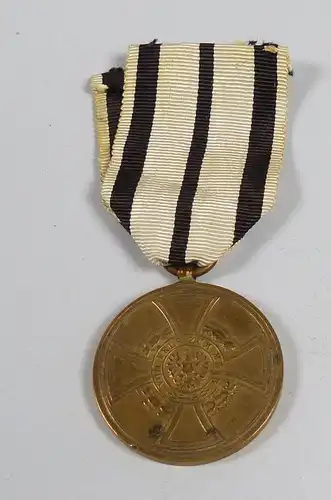 Medaille vom Fels zum Meer der Hohenzollern 1848  1849 am Originalband (da5531)