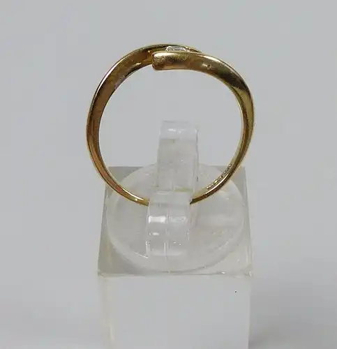 Ring aus 585 Gold mit Zirkonia, Gr. 56/Ø 17,8 mm  (da5477)