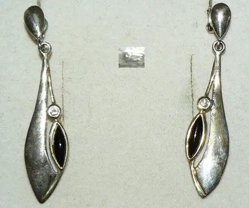 Ohrringe/Stecker aus 925er Silber  mit Onyx  (da5564)