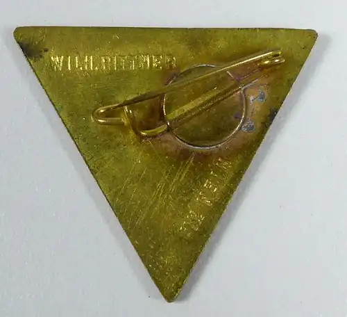 original altes Abzeichen Wien 1931 Arbeiter Olympiade, hinten signiert (da5570)
