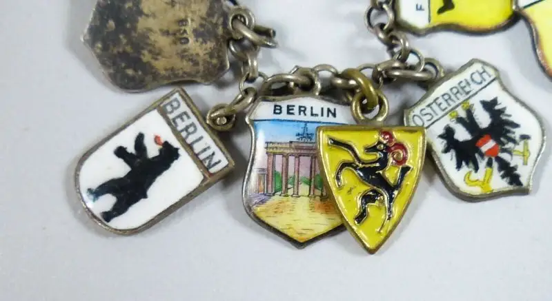 original altes Bettelarmband aus835 Silber 24 Anhänger   (da5602) 3