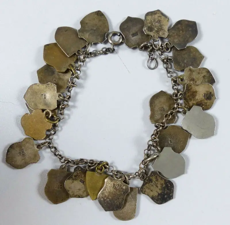 original altes Bettelarmband aus835 Silber 24 Anhänger   (da5602) 7